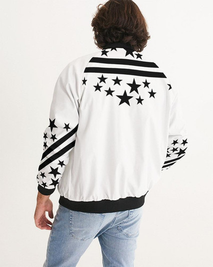 Black Stars Wakerlook Men's Bomber Jacket-DELETED-1613783209