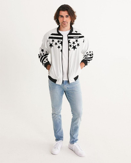 Black Stars Wakerlook Men's Bomber Jacket-DELETED-1613783209