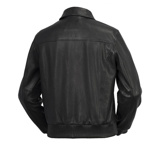 Castor - Men's Bomber Leather Jacket-DELETED-1609950770