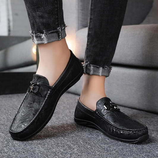 899ELEGANT MEN GENUINE LEATHER OXFORD SHOES MEN BUCKLE STRAP OFFICE DRESS WEDDING SHOES BROWN BROGUE POINTED TOE MEN FORMAL SHOE|Men's Casual Shoes|