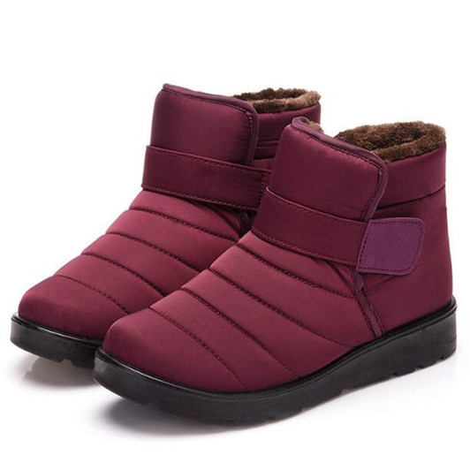 Hot Sale 2020 New Fashion Men Boots Waterproof Ankle Snow Boots Winter Work Shoes Keep Warm Fur Men Footwear Outdoor Plush Shoes|Snow Boots|