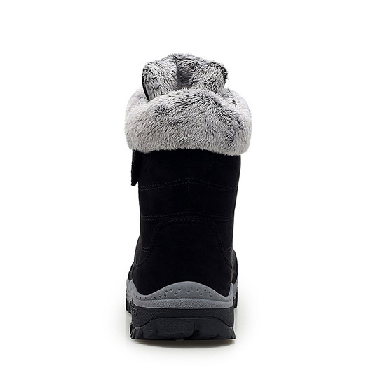 Leather Men Boots Winter with Fur Super Warm Snow Boots Men Winter Work Casual Shoes Sneakers High Top Rubber Ankle Boots Female|Snow Boots|