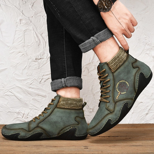 Brand Winter Men Snow Boots High Quality Leather Man Ankle Boots Warm Fur Winter Men Boots Fashion Autumn Men's Shoes Size 38 48|Snow Boots|