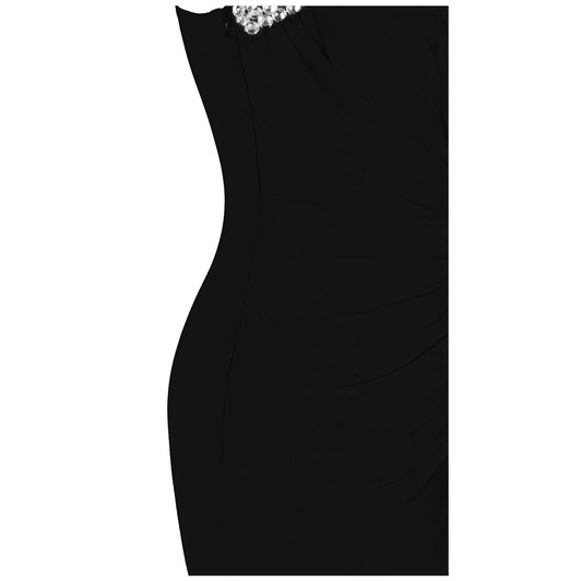 Beading One Shoulder Silt Pleat Draped Evening Dress vestido de noiva