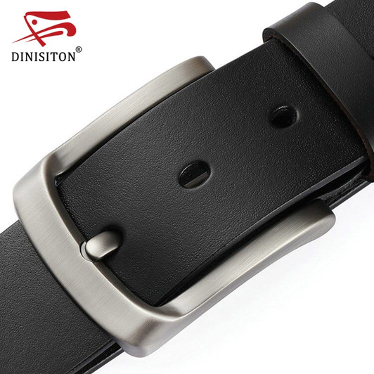 DINISITON men's genuine leather belt luxury brand belts for mens High Quality Cowhide Male Strap Hot Cummerbunds ceinture homme|Men's Belts|