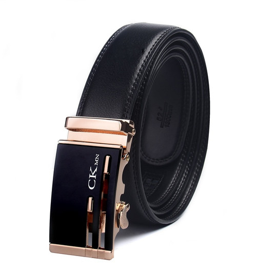 Top Quality Cow Genuine Leather Belt Men Genuine Luxury Leather Belts for Men Strap Male Metal Automatic Buckle|Men's Belts|