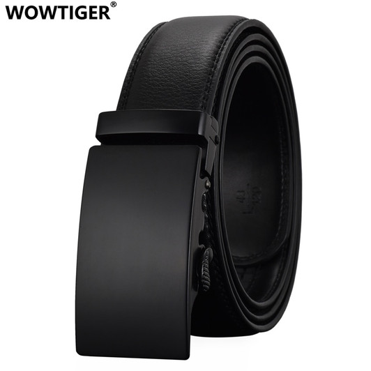 WOWTIGER Fashion Designers Men Automatic Buckle Leather luxury Belt Business Male Alloy buckle Belts for Men Ceinture Homme|belt for men|designer belts for menfashion belts for men