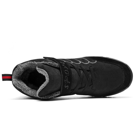 Large Size Men's Boots Winter Ankle Men/Women Snow Shoes With Fur Fashion Winter Sneakers Suede Leather Boots For Men Patent|Basic Boots|