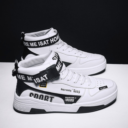 men's shoes Autumn and winter men's casual shoes Messi high top shoes Outdoor flat slip anti cold wear resistant fashion|Men's Casual Shoes|