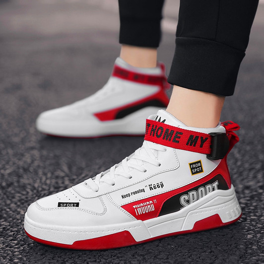 men's shoes Autumn and winter men's casual shoes Messi high top shoes Outdoor flat slip anti cold wear resistant fashion|Men's Casual Shoes|