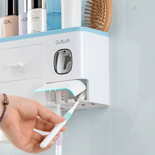 Magnetic Adsorption Inverted Toothbrush Holder