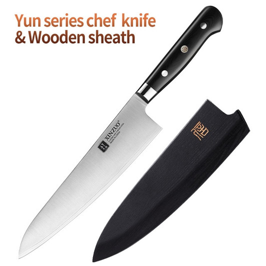 Chef Knife 3 Layer 440C Core Clad Steel