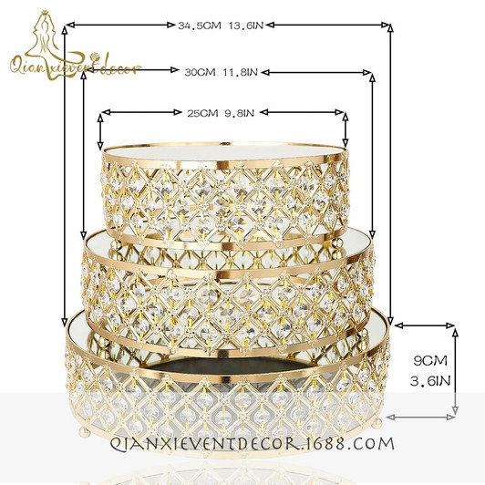 Golden Crystal Cake Stand Golden Crystal Cake Stand