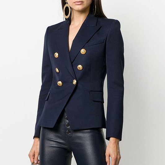 balmain blazer silver buttons