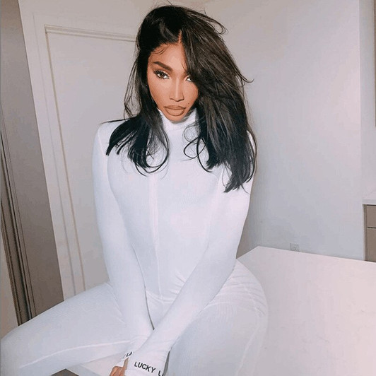 Solid Color Turtleneck Short Jumpsuits Women Fitness Slim Long Sleeve Rompers Female Zipper Skinny Bodysuit Skinny Jogger Mujer|Rompers|