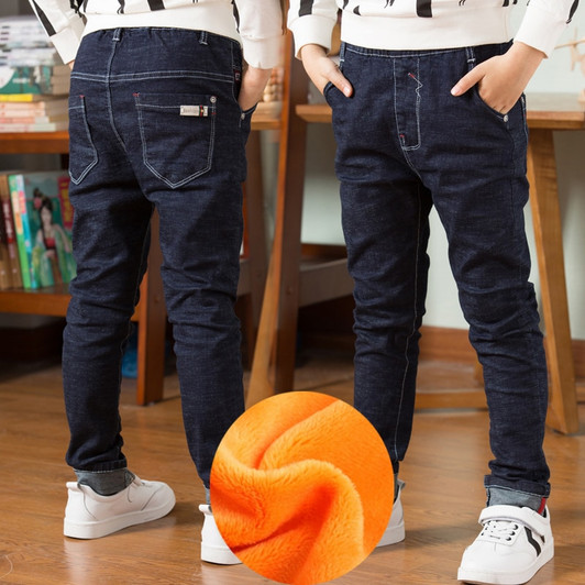 High Quality Autumn Spring Baby Jeans For Boys Pants Kids Clothes Cotton Casual Children Teenager Denim Trousers Boys Clothes|Jeans|