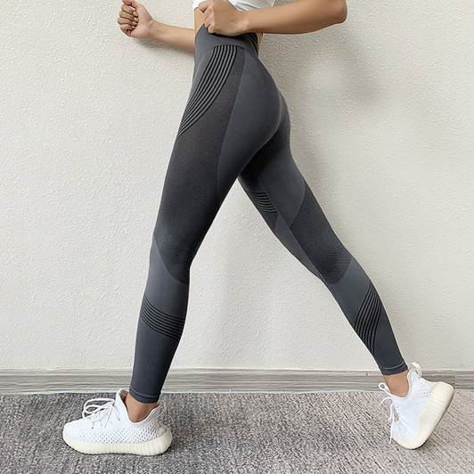 SVOKOR Women Leggings High Waist Peach Hips Gym Leggings Quick drying Sports Stretch Fitness Pants|Leggings|