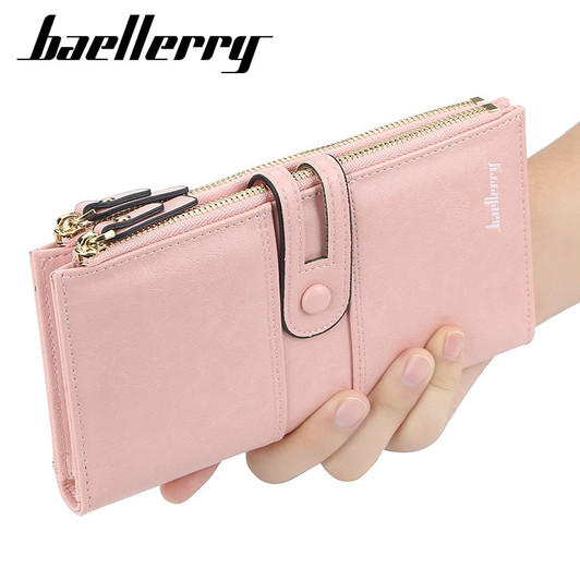 2020 Fashion Long Women Wallets Top Quality Leather Card Holder Classic Female Purse Zipper Brand Wallet For Women|Wallets|