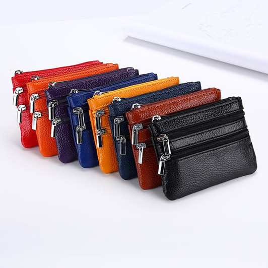 DOLOVE Brand New Genuine Leather Coin Purse Women Small Wallet Change Purses Money bag Zipper Card Holder Dollar Wallets|dollar wallet|women small walletwoman small wallet brand