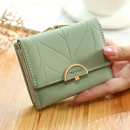 Brand New Wallets Fashion Women Wallets Multi Function High Quality Small Wallet Purse Short Design Three Fold Coin Purse|Wallets|