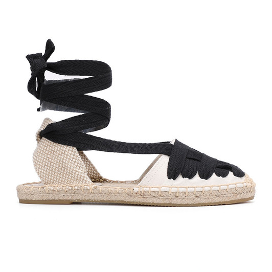 2020 Time limited New Arrival Hemp T strap Flat With Open Rubber Sapato Feminino Sandals Sandals Womens Espadrilles Flat Shoes|Women's Sandals|