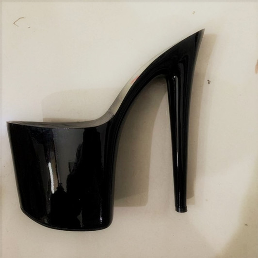 Sexy fashion shoes, thin heel 20cm tube dance shoes, transparent sole, paint sole, custom made|High Heels|