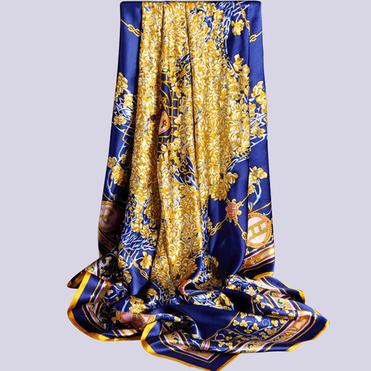 108x108cm Large Real Natural Silk Square Scarf Print 100% Silk Scarf For Ladies Elegant Ladies Headscarf Bandana Neckerchief|scarves for ladies|ladies head scarvesbrand silk scarf