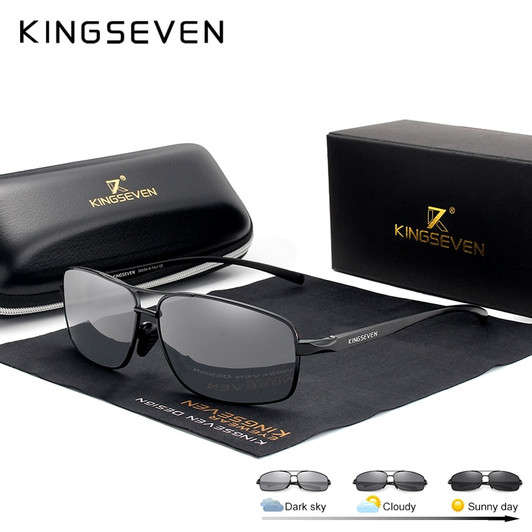 KINGSEVEN New Photochromic Sunglasses Men Polarized Chameleon Glasses Male Sun Glasses Day Night Vision Driving Eyewear N7088|Men's Sunglasses| KINGSEVEN New Photochromic Sunglasses Men Polarized Chameleon Glasses Male Sun Glasses Day Night Vision Driving Eyewear N7088|Men's Sunglasses|