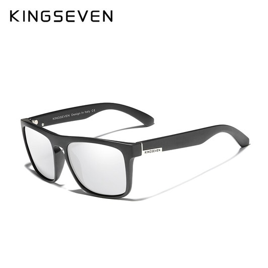KINGSEVEN TR90 Frame Mirror Lens Sunglasses Polarized Men‘s Glasses Outdoor Sports Male Eyewear Original Accessories|Men's Sunglasses|