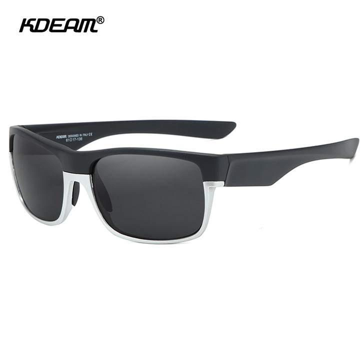 KDEAM Sports Polarized Sunglasses For Men 145mm Lens Width Coating Sunglass TR90 Material Frame Mirror Glasses KD189|Men's Sunglasses|