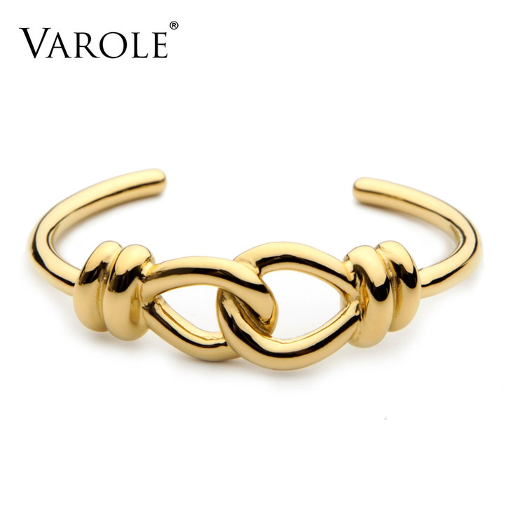 VAROLE Knotting Bracelet Armband Stainless Steel Bangle Bracelet Jewelry Cuff Bracelets For Women Gift Manchette Bangles|bangle bracelet|knot braceletsteel bangle bracelets