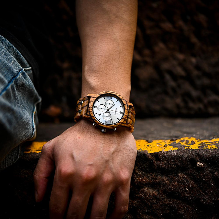 BOBO BIRD Wooden Watch Men relogio masculino Wood Metal Strap Chronograph Date Quartz Watches Luxury Versatile Timepieces Gifts|timepiece|timepiece men