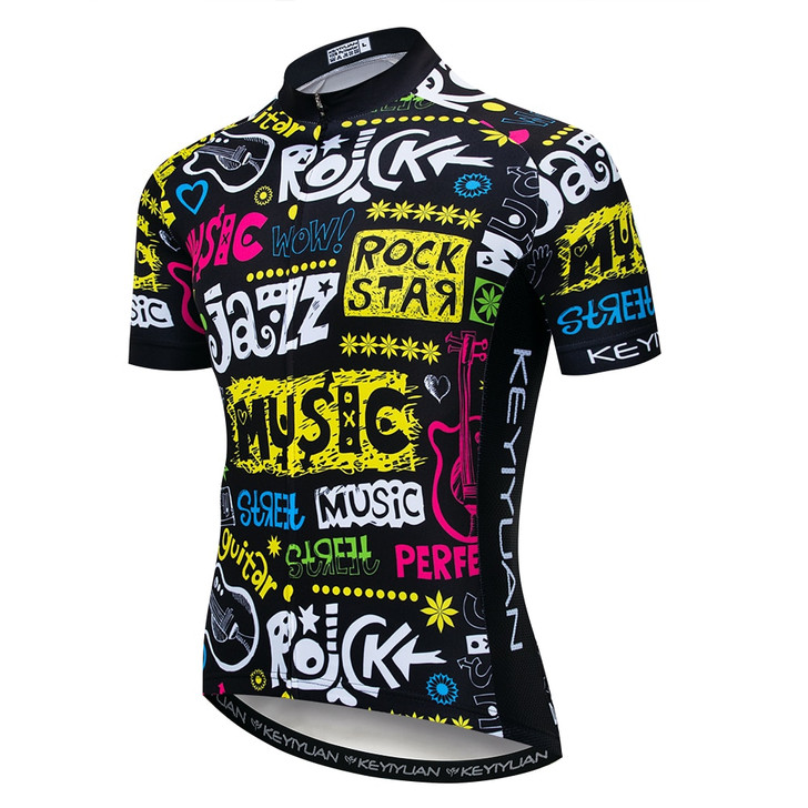 Keyiyuan NEW Summer Jersey Short Sleeve Top Men Mountain Bike Clothing Road Equipment|Cycling Jerseys|
