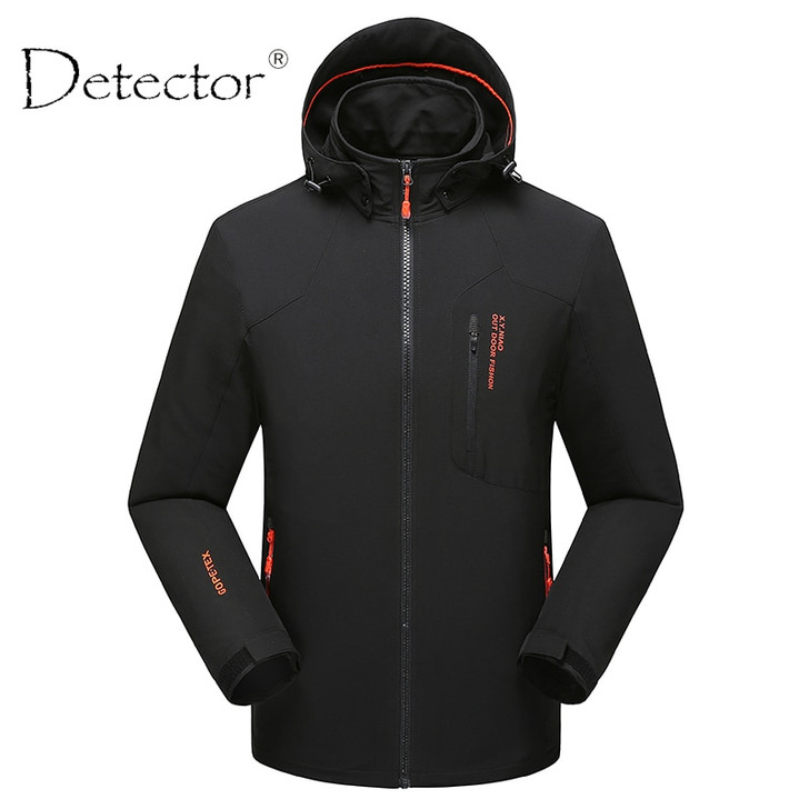 Detector Men Windproof Waterproof Thermal Softshell Jacket Hunting Fishing Camping Hiking Jacket Outdoor Clothing| |