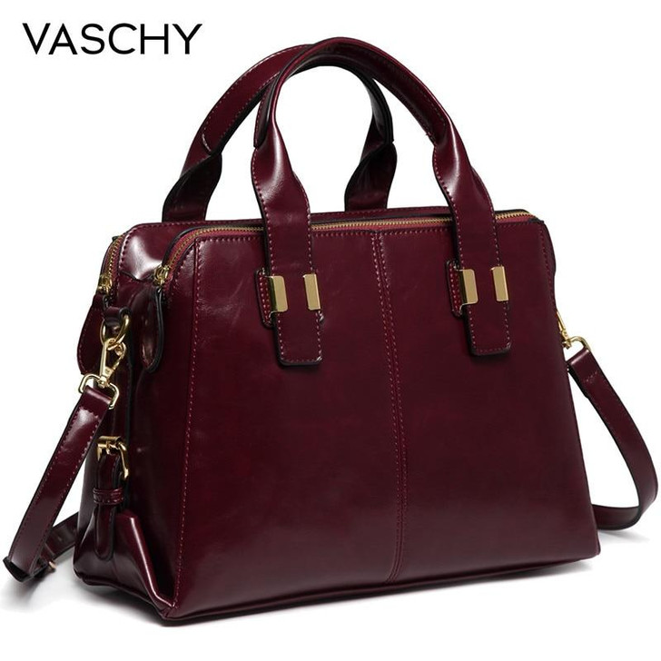 Patent Leather Satchel Bag for Women Fashion Top Handle Handbag Work