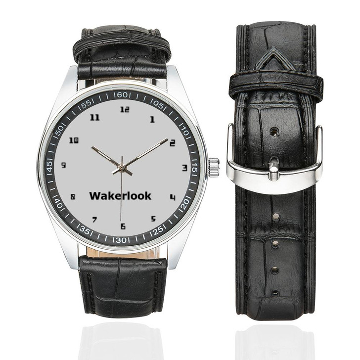 Wakerlook Men's Casual Leather Strap Watch-DELETED-1611792805