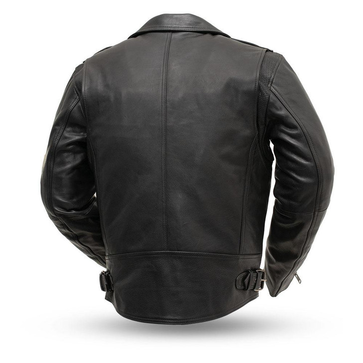 Enforcer - Men's Leather Motorcycle Jacket-DELETED-1609950943