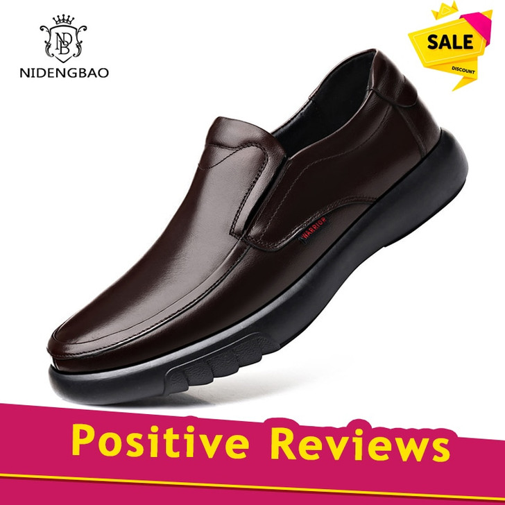 Leather Casual Shoes Luxury Brand