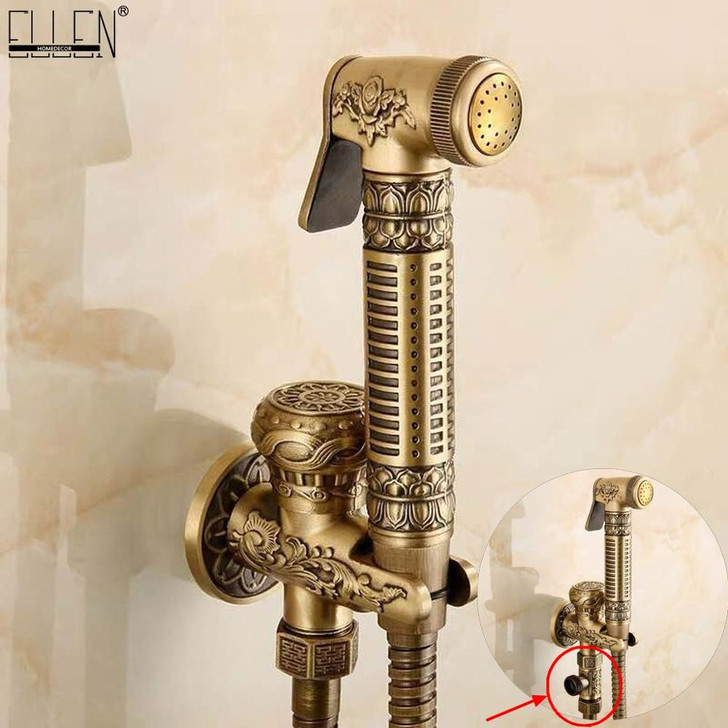 Wall Mounted Brass Bidet Faucet