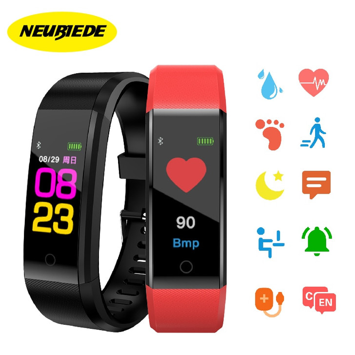 Neubiede smart wristband blood oxygen smartwatch fitness bracelets heart rate sleep tracker Smart Bracelet IP67 Waterproof|Smart Watches|