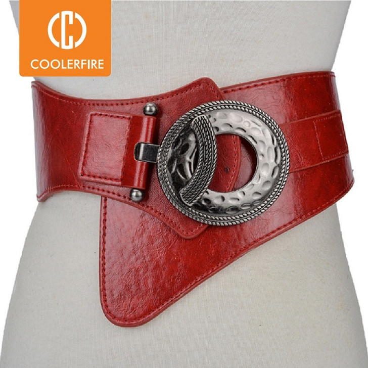 Hot Fashion Women Wide Waist Elastic Stretch Belt women's girdlestrap belts for women cinturon mujer cummerbund strap LB029|Women's Belts|