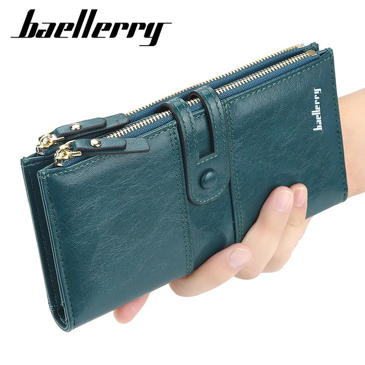 2020 Fashion Long Women Wallets Top Quality Leather Card Holder Classic Female Purse Zipper Brand Wallet For Women|Wallets|
