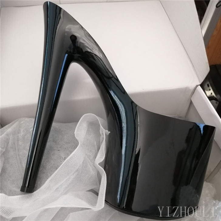 Sexy fashion shoes, thin heel 20cm tube dance shoes, transparent sole, paint sole, custom made|High Heels|