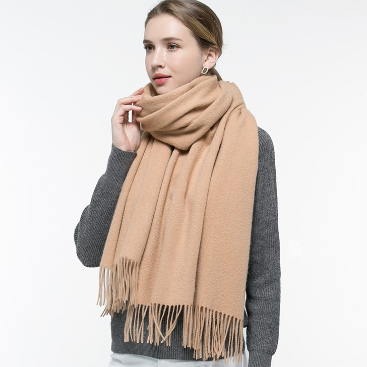 100% Wool Scarf for Women Shawls Wraps Winter Blanke scarf for Ladies Echarpe Mujer Warm Winter Cashmere Scarves Foulard Femme|Women's Scarves|
