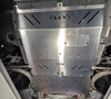 2018-2024 Audi SQ5 (B9/B9.5) Aluminum Engine & Trans Under Tray Skid Plate Combo
raw aluminum installed