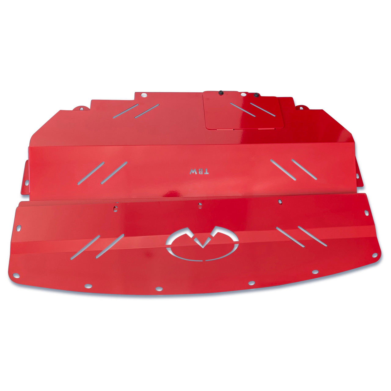 RED Aluminum Under Tray for RWD Infiniti Q50 and Q60 (V37)