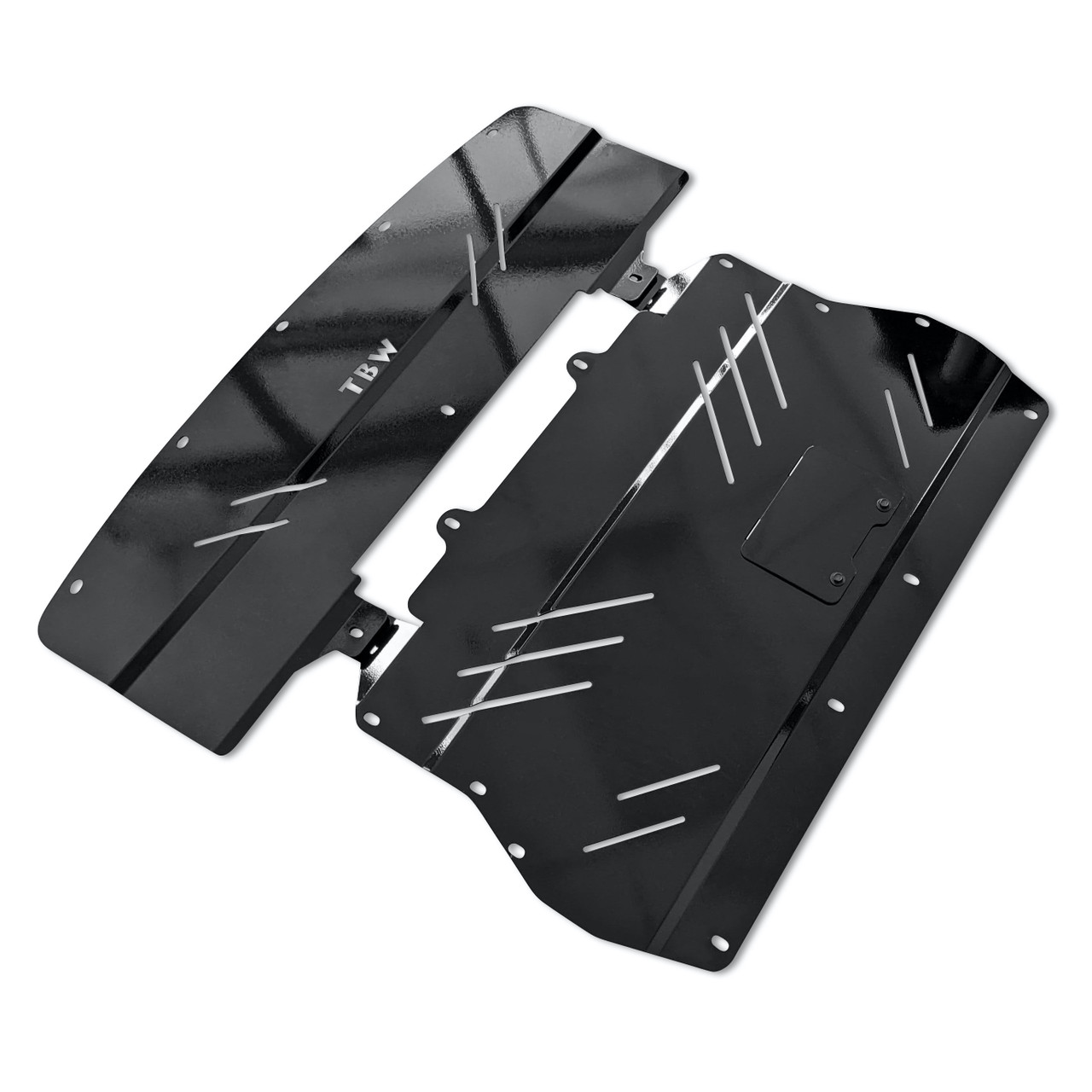 BLACK Aluminum Engine Under Tray Skid Plate for 2013-2020 Subaru