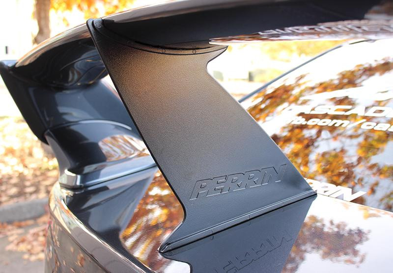 PERRIN 15-21 Subaru STI Wing Stabilizer - Black - PSP-BDY-103BK