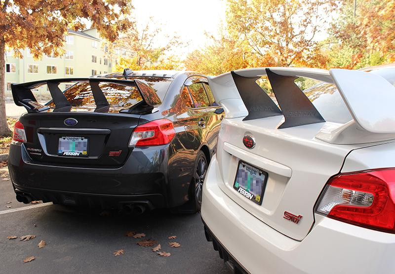 PERRIN 15-21 Subaru STI Wing Stabilizer - Black - PSP-BDY-103BK