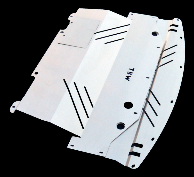 2006-2010 Infiniti M35 Aluminum Under Tray - SILVER | TBW 